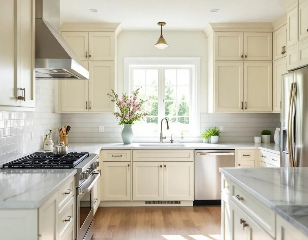The Timeless Allure of Custom Cream Kitchen Cabinets
